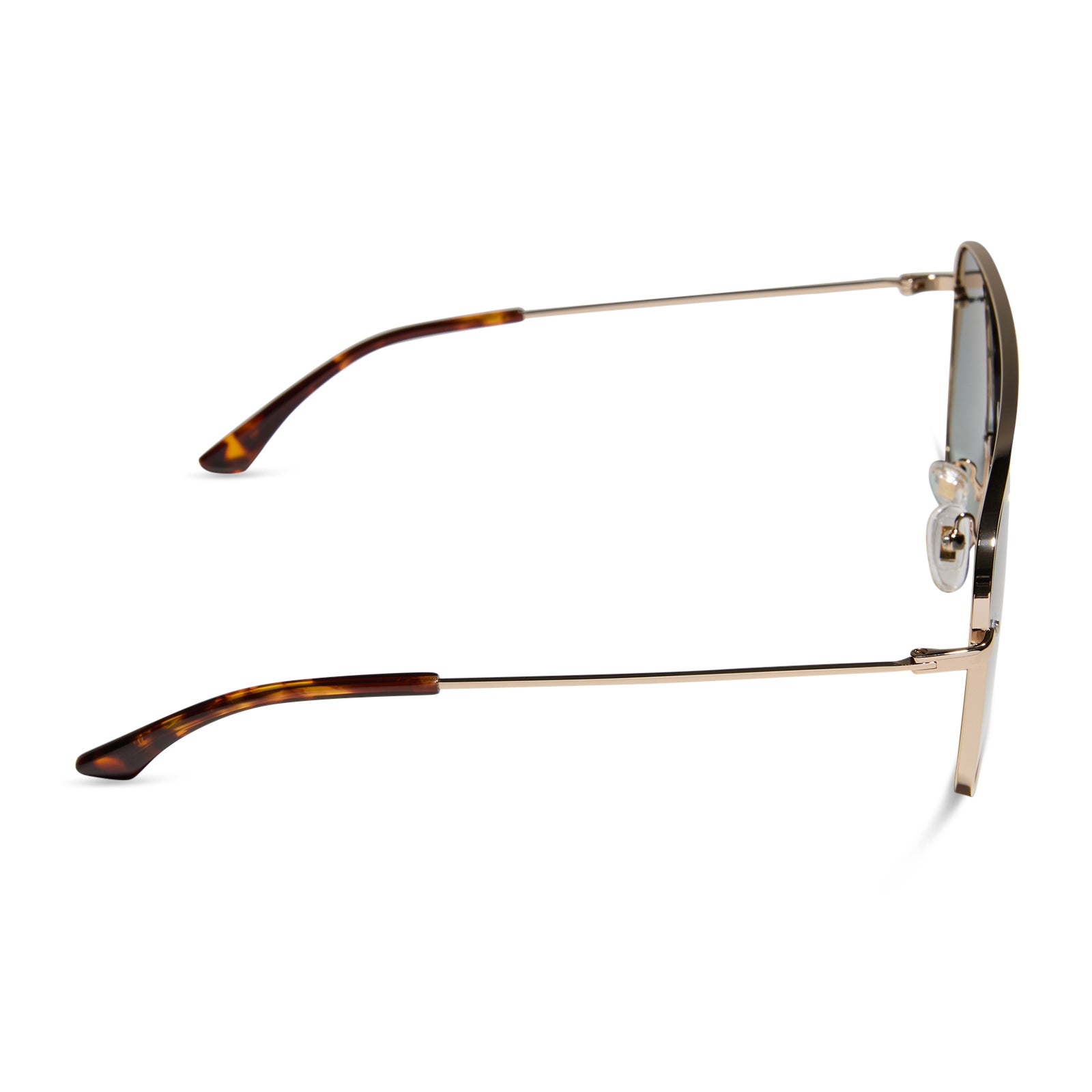 CYNTHIA - GOLD + RICH TORTOISE TEMPLE TIPS + G15 GRADIENT + POLARIZED SUNGLASSES - Image 3