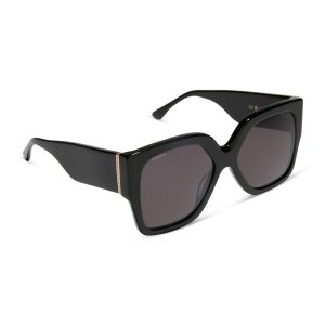 LIVIA - BLACK + GREY + POLARIZED SUNGLASSES
