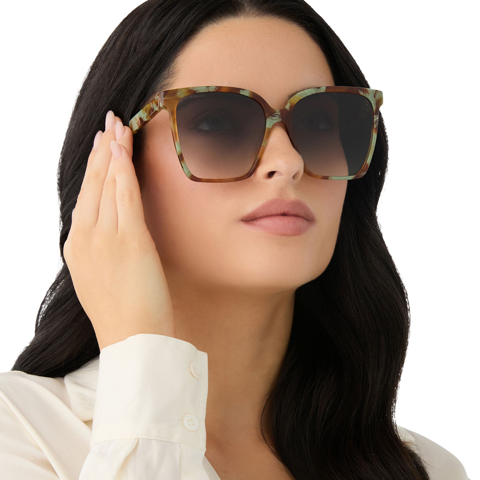NAOMI - IONIAN TORTOISE + GREY GRADIENT + POLARIZED SUNGLASSES - Image 8