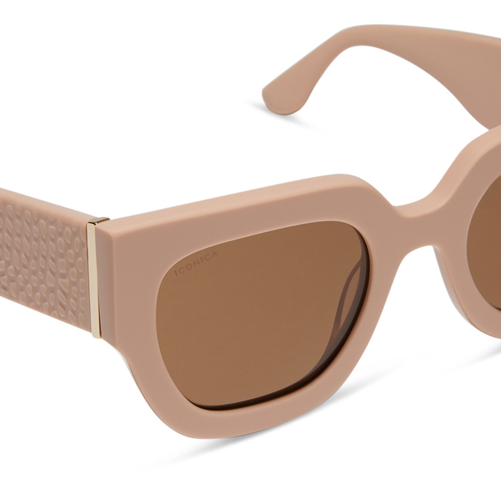 MAREN - NUDE + BROWN + POLARIZED SUNGLASSES - Image 4
