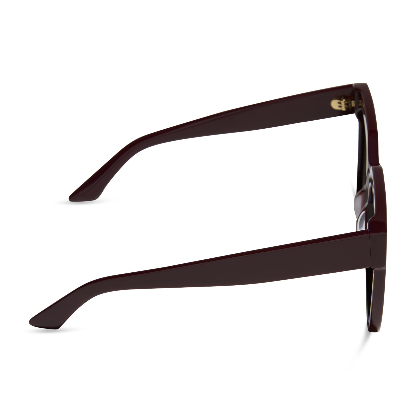 THEA - BORDEAUX + GREY GRADIENT SUNGLASSES - Image 3