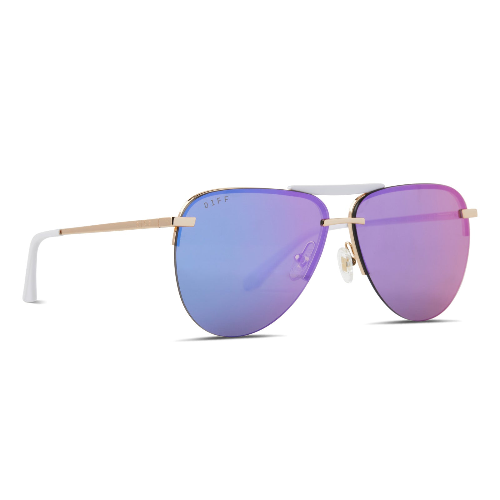 TAHOE - GOLD + PURPLE MIRROR SUNGLASSES - Image 2