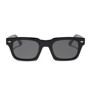 KAYCE DUTTON - CLASSIC BLACK + GREY + POLARIZED SUNGLASSES