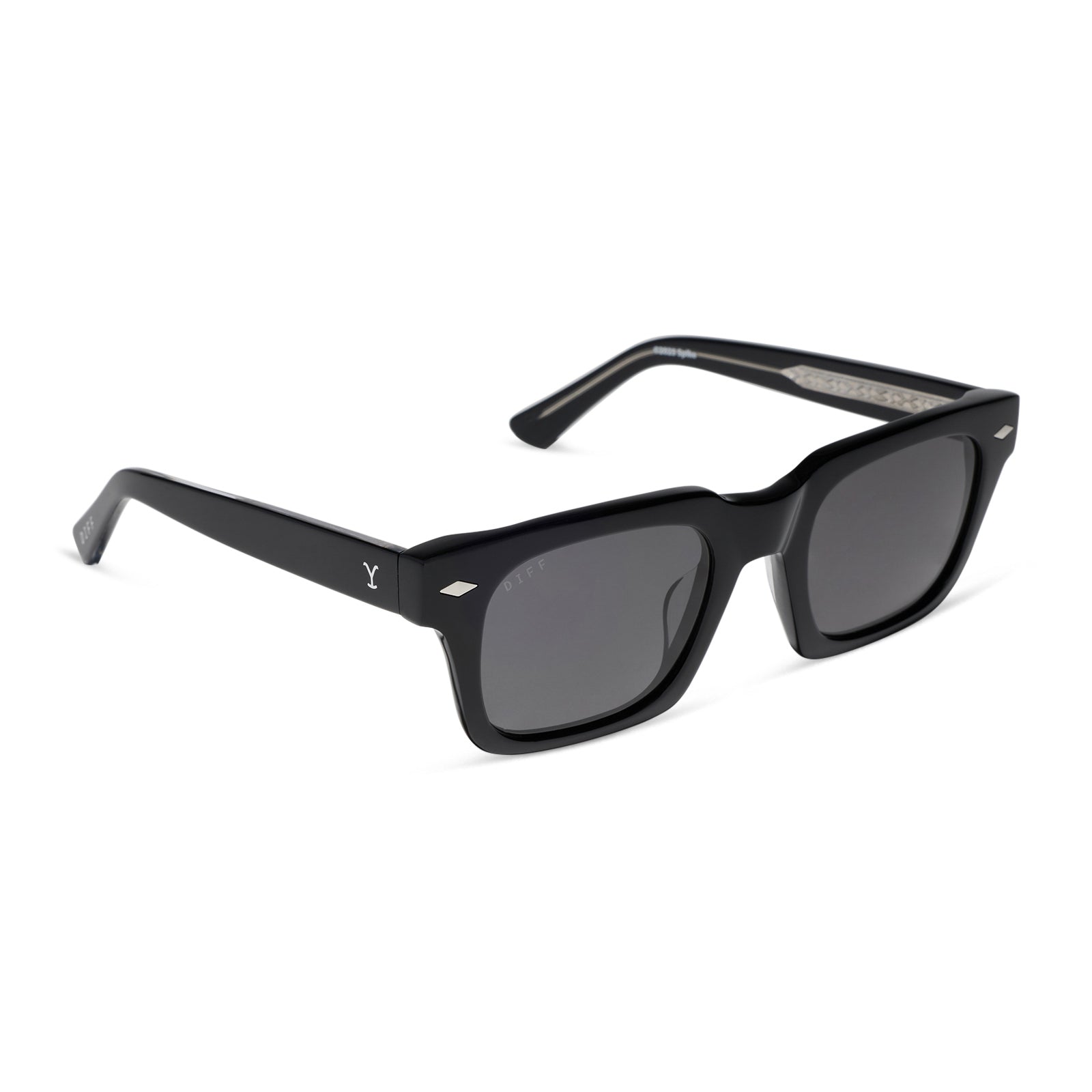 KAYCE DUTTON - CLASSIC BLACK + GREY + POLARIZED SUNGLASSES - Image 2