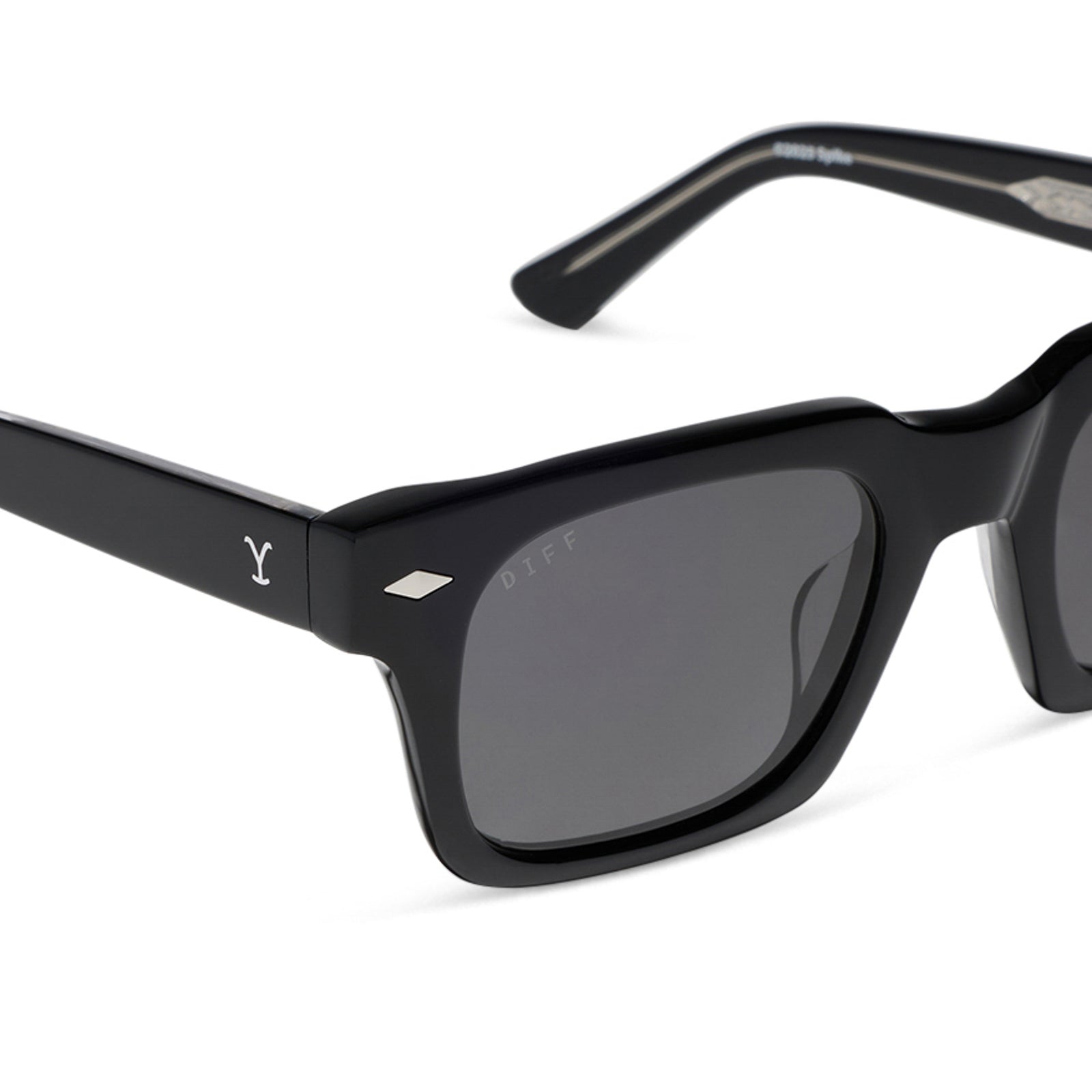 KAYCE DUTTON - CLASSIC BLACK + GREY + POLARIZED SUNGLASSES - Image 4